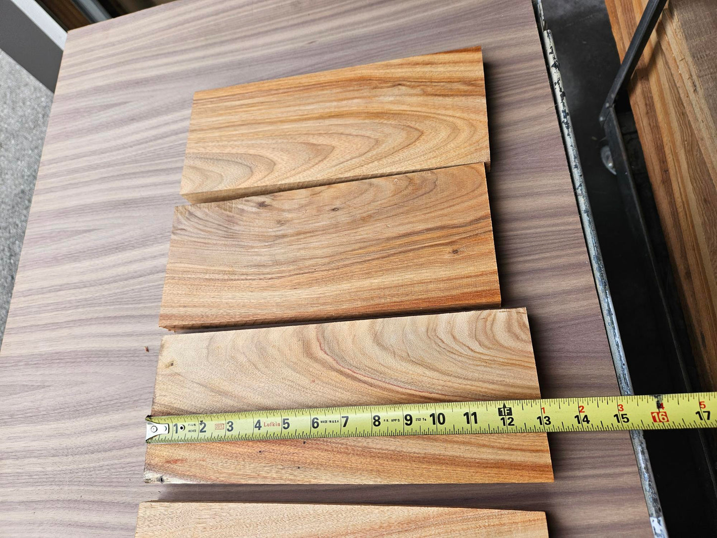 Box 1 Canary Wood 2.60 board ft 12" x RW x4/4