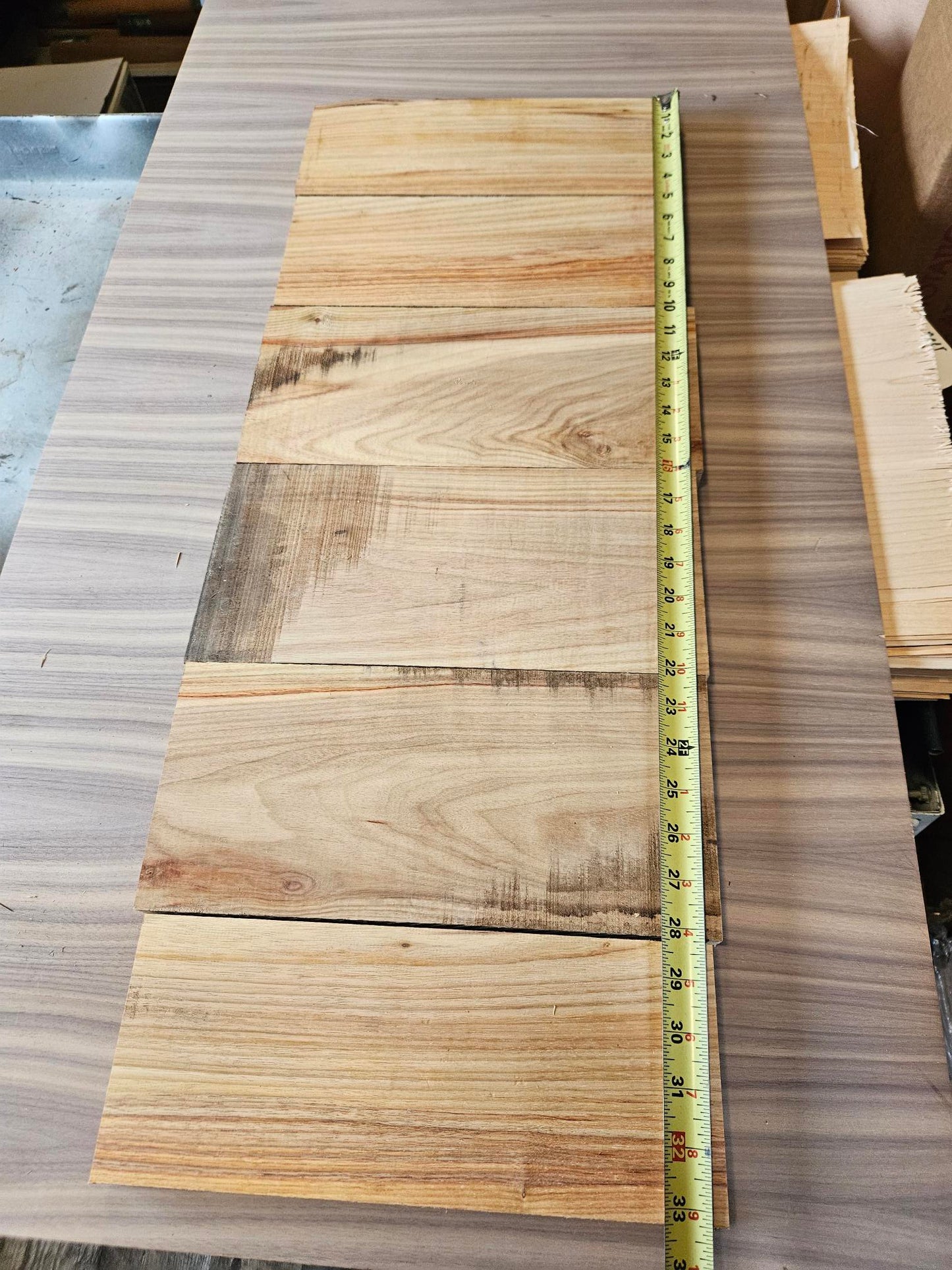 Box #2 Canary wood 3.22 board ft 12"x RW x 4/4
