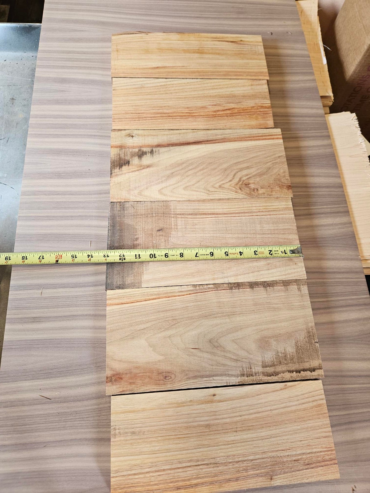 Box #2 Canary wood 3.22 board ft 12"x RW x 4/4