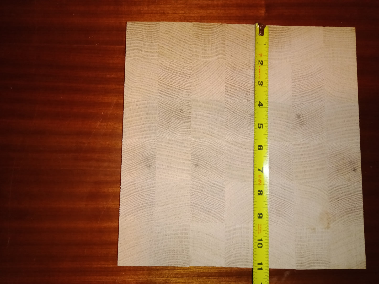 Red Oak end grain cutting board blank 11"x11"x7/8"