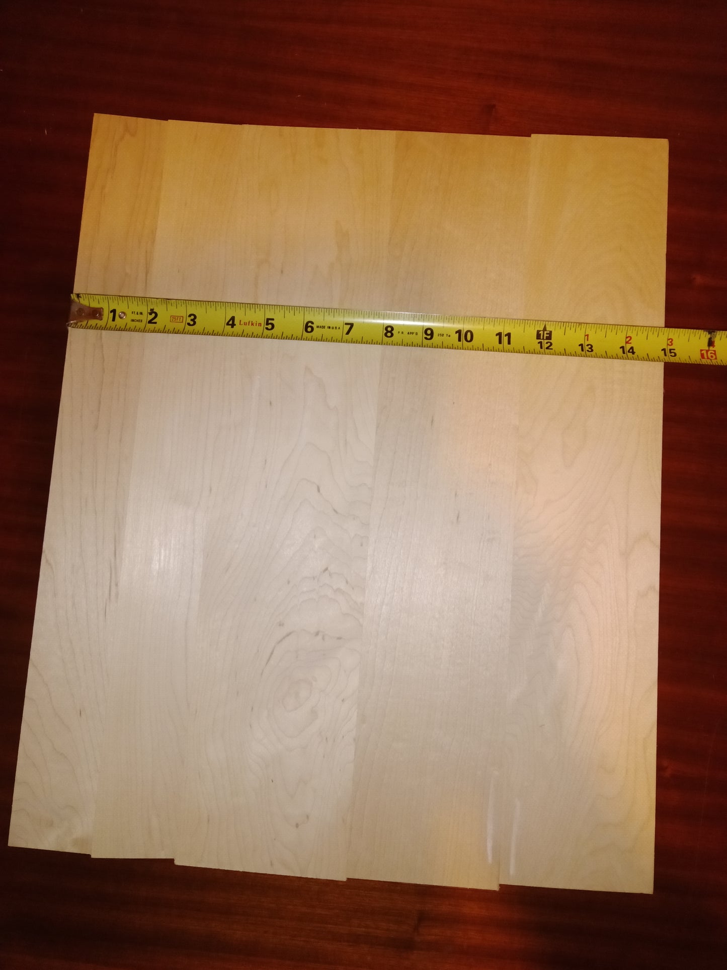 #937 Hard Maple blank .79"x15"x18 3/8"