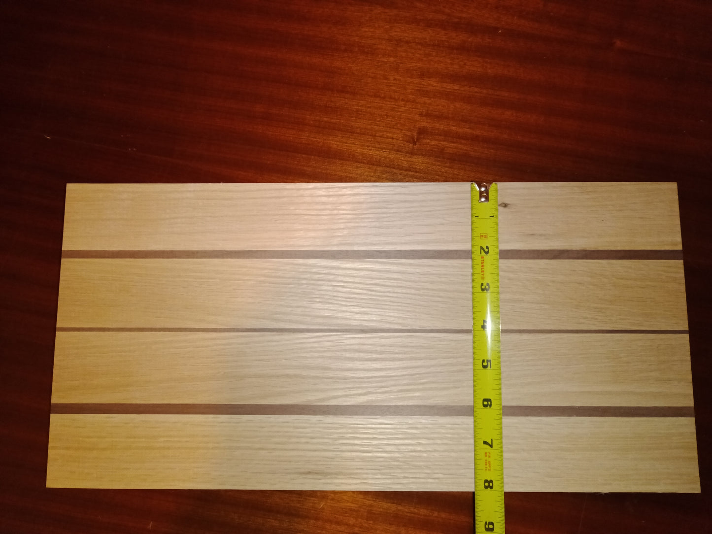 Red Oak/ Walnut cutting board blank 16.5"x8"x1.5"