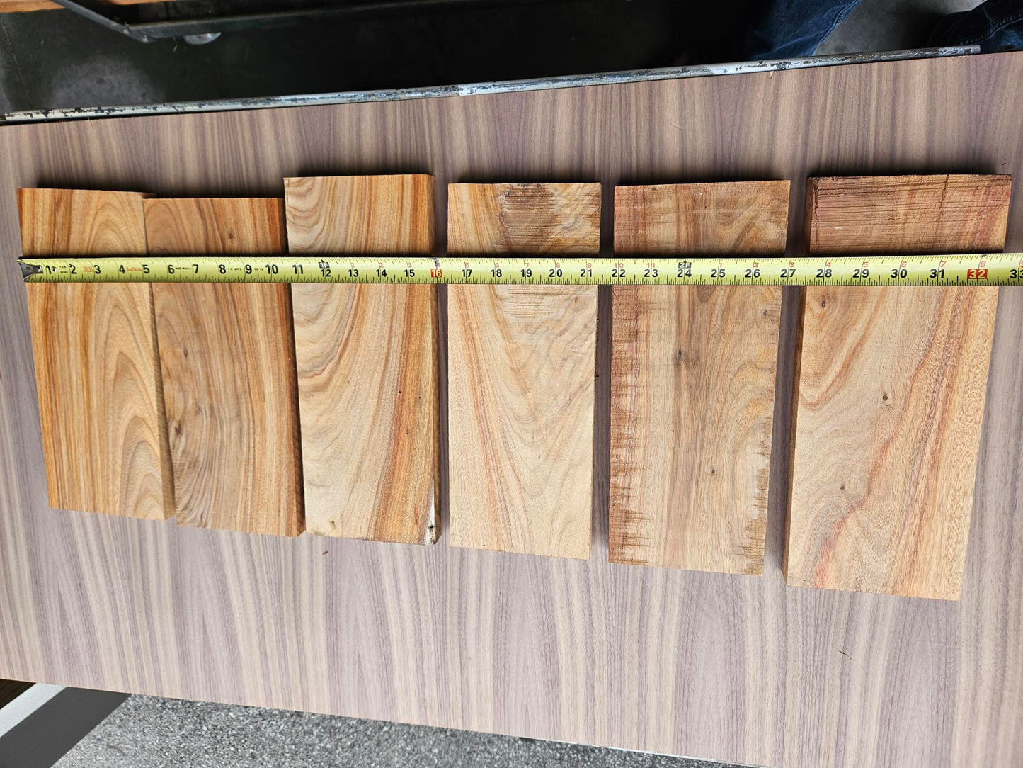 Box 1 Canary Wood 2.60 board ft  12" x RW x4/4