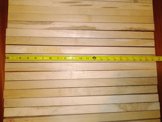 #1043 Hard maple 0.8125" x 1.0625"x 21.50" (24 pack)