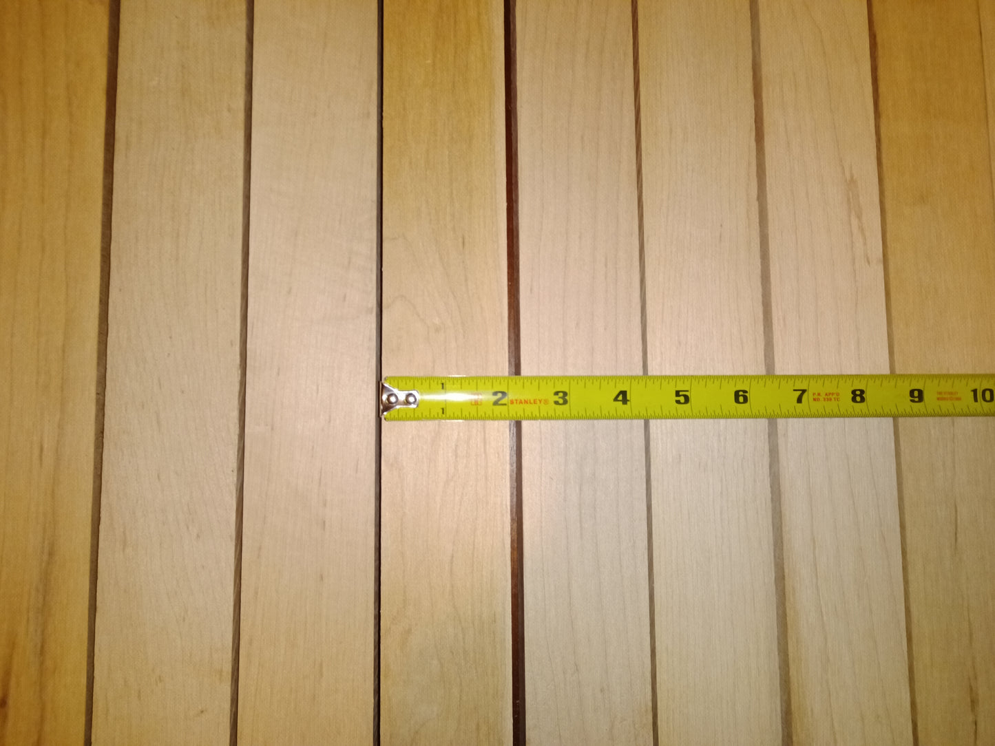 #1041 Hard Maple .857" x 2" x 21.5" (12 pack)