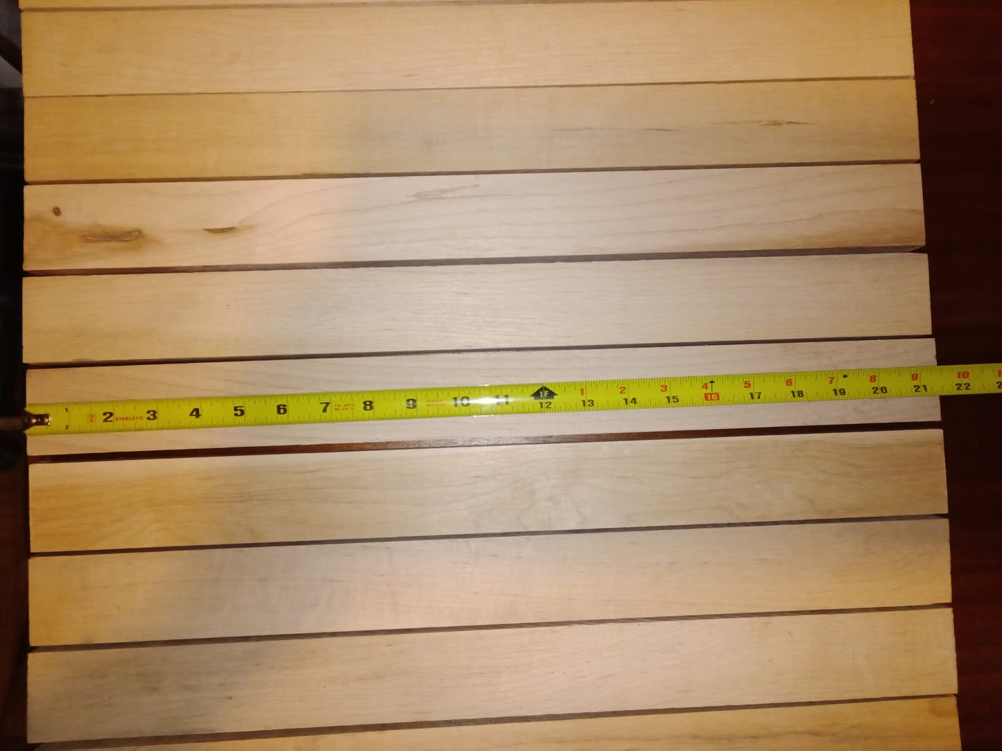 #1041 Hard Maple .857" x 2" x 21.5" (12 pack)