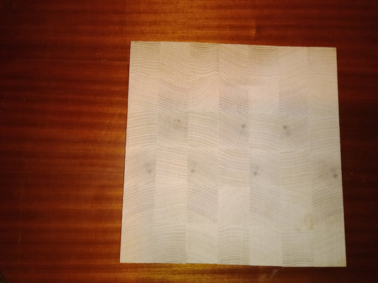Red Oak end grain cutting board blank 11"x11"x7/8"